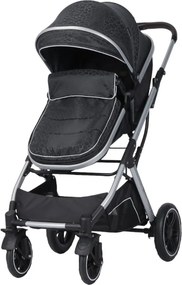 Carucior nou nascuti 3 in 1 NOVOKIDS™ H3100 series, Cu geanta bebe, Cadru Aluminiu, Amortizoare, Roti din cauciuc plin AVE, Landou, Scoica auto,