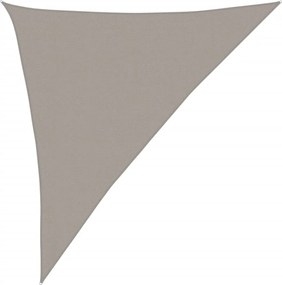vidaXL Pânză parasolar gri deschis 3x4x5m HDPE 160 g/m² triunghiular