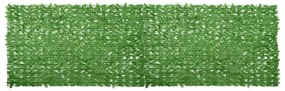 vidaXL Paravan de balcon, frunze verzi, 500x150 cm