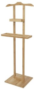Suport pentru haine din bambus Compactor Bamboo, maro