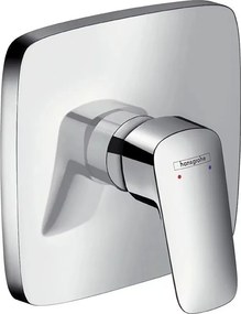 Baterie dus incastrata Hansgrohe Logis HighFlow monocomanda crom lucios