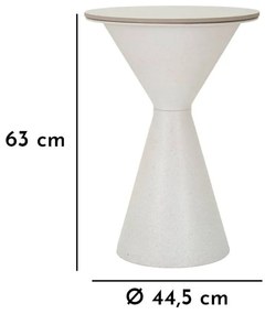 Măsuță auxiliară rotundă cu blat ceramic ø 44 cm Fush – Mauro Ferretti