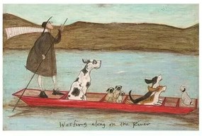 Imprimare de artă Sam Toft - Woofing Along on the River