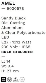 Aplica de perete iluminat exterior decorativ IP65 AMEL