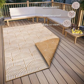 Covor de exterior galben ocru 240x330 cm Pangli Ochre – Hanse Home