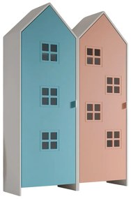 Șifonier de copii albastru deschis-roz 115x171,5x37 cm Casami – Vipack