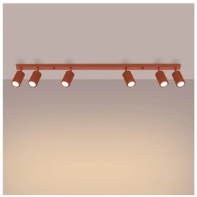 Spot cărămiziu 6,5x117 cm Gleam – Sollux