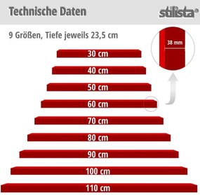 Raft de perete stilist Volato, 80 cm, roz