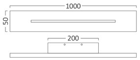 Aplica LED Leva BH07-03601, 30W, 3260 lm, lumina calda(3000 K), IP20