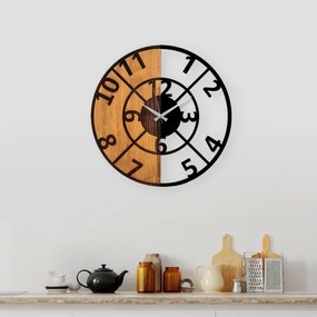Ceas de perete d. 56 cm 1xAA lemn/metal