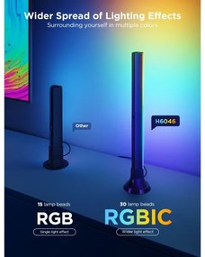 SET 2x Govee Backlight TV 55-65" SMART LED retroiluminare RGBICW Wi-Fi