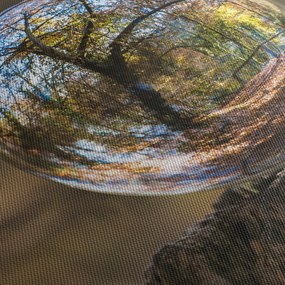 Tablou - Reflecție intr-o sferă transparentă (120x50 cm)
