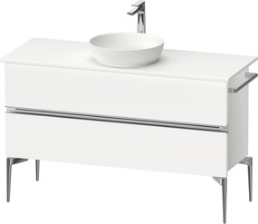 Duravit Sivida dulap 124.5x47.5x54.8 cm sub chiuveta pe perete alb-crom SV4660010180000