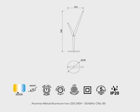 Veioza, Lampa de masa minimalista LED Arrecife alb