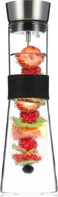 Klarstein Glaswerk Sile, carafă, 1 litru, sticlă borosilicată, țepușă pentru fructe