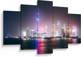 Tabloul Shangai nocturn (150x105 cm)