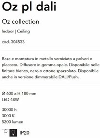 Lustra / Plafoniera LED design modern circular OZ PL dali alama