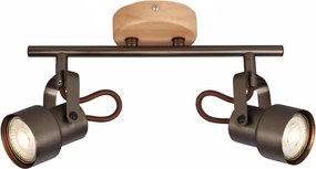 Brilo - Spot LED TAHUN 2xGU10/5W/230V maro