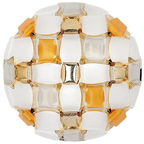 Aplica perete sau tavan design modern geometric Mida Medium Amber