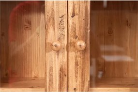 Vitrina suspendata L86 21 H75 cm, lemn masiv