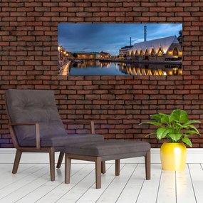 Tablou cu canalul - Göteborg (120x50 cm)