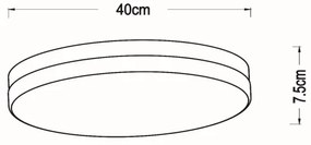 Plafonieră LED pentru baie Lucide 79111/40/30 BISKIT LED/36W/230V IP44 negru