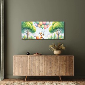 Tablou – Vulpe fericită (120x50 cm)