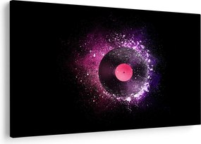 Tablou - Disc de vinil roz-violet (90x60 cm)