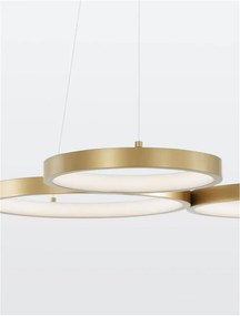 Lustra LED suspendata design modern MAGNUS R3 aurie