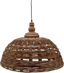 Lustra împletită manual din rattan si rachita, D62 cm