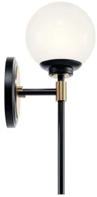 Kichler KL-BENNO1-BK-CPZ - Aplica LED pentru baie BENNO 2xG9/3W/230V, aurie, IP44