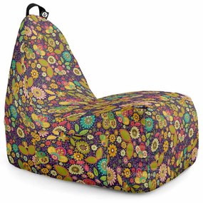 Fotoliu Puf Bean Bag tip Chill L, Flowers Hippie