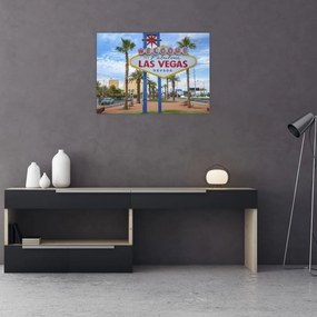 Tablou pe sticlă - Las Vegas (70x50 cm)