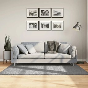 vidaXL Covor pufos &quot;PAMPLONA&quot; cu fire înalte, gri modern, 120x170 cm