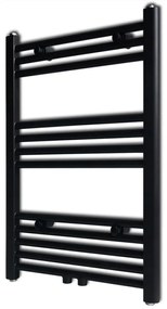 141905 vidaXL Radiator port-prosop încălzire centrală baie drept negru 500 x 764 mm