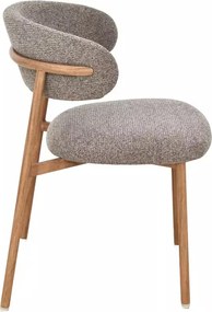 Scaun tapițat Elton II 256 cappuccino / stejar