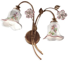 Aplica de perete cu flori ceramice in stilul clasic Florentin PISA