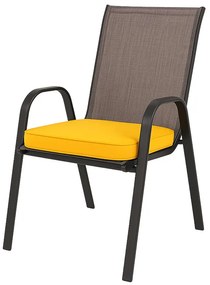 Perna de scaun pentru exterior VIREON 44x45 cm, mustar