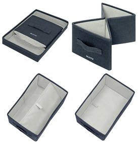 Cutii de depozitare 2 buc. din material textil cu capac – Leitz