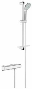 Baterie dus cu termostat, set de dus 60 cm, crom
