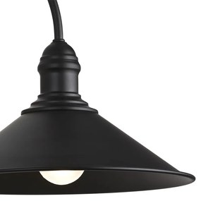 Aplica de perete metalica stil industial ERBA neagra