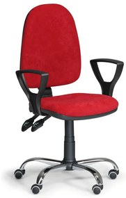 Scaun de lucru Torino SY cu cotiere, rosu