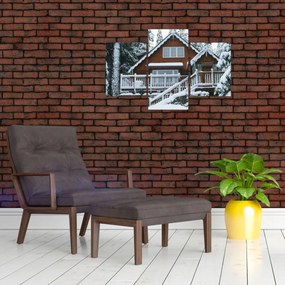 Tablou - Cabană din lemn (90x60 cm)