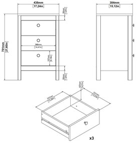 Noptieră grej Madrid – Tvilum