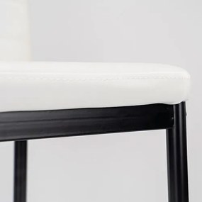 Midland 4+1 set de sufragerie alb-negru