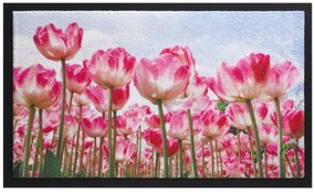 Covoras de intrare Balad Tulip, Decorino, 45x75 cm, poliamida, multicolor