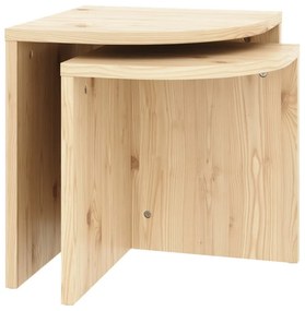 Măsuțe de cafea în culoare naturală 2 buc. din lemn de pin Combine – Karup Design