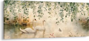 Tablou - Lac, acvariu (120x50 cm)