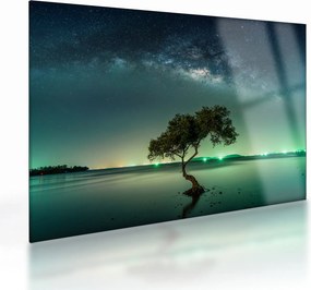 Tablou pe sticlă cu cerul nocturn (70x50 cm)