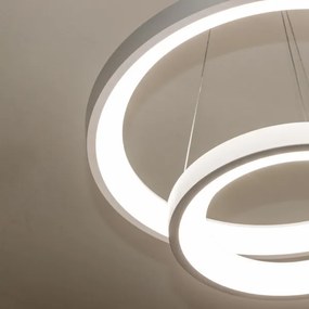 Brilagi - Pendul LED dimabil pe cablu FALCON SLIM LED/68W/230V Ø 50 cm alb + telecomandă